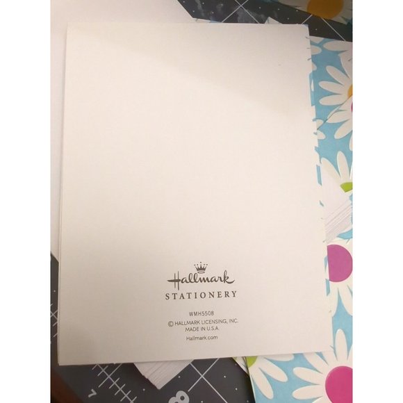 Hallmark Stationary 12 Thank You Cards w/ Envelopes Colorful Flower Pattern  New - Picture 4 of 9